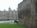 Roman wall and Tower of London